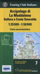 Arcipelago Di La Maddalena, Gallura E Costa Smeralda 1:25.000-1:50.000. Con Guida Al Parco  di Aa.vv. - libri