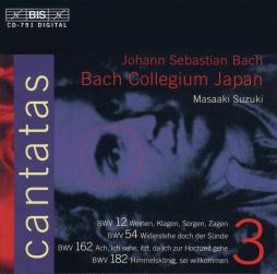 Cantatas BWV 12, 54, 162, 182 di Bach Johann Sebastian (1685-1750) - CD