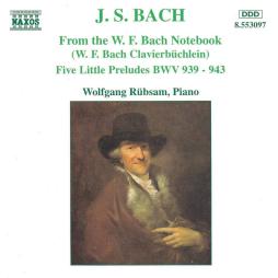 Five Little Preludes BWV 939-943 di Bach Johann Sebastian (1685-1750) - CD