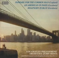 Fanfare For The Common Man (Copland) - Rapsodia In Blu (Gershwin) (Mehta) di Copland Aaron (1900-1990) - LP