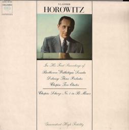 In His First Recordings (Beethoven, Debussy, Chopin) MONO di Horowitz Vladimir (1903-1989) - LP