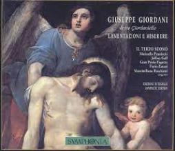 Lamentazioni E Miserere di Giordani Giuseppe (1751 - 1798) - CD