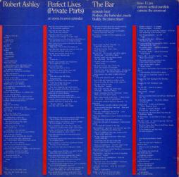 Perfect Lives (Private Parts) di Robert Ashley - LP