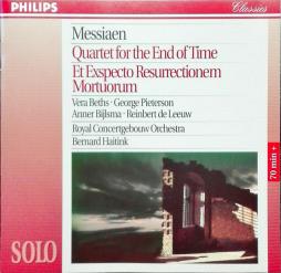 QUARTET FOR THE END OF TIME ET EXSPECTO RESURRECTIONEM MORTUORUM di Messiaen Olivier (1908-1992) - CD QUARTET FOR THE END OF TIME ET EXSPECTO RESURRECTIONEM MORTUORUM di Messiaen Olivier (1908-1992) - CD