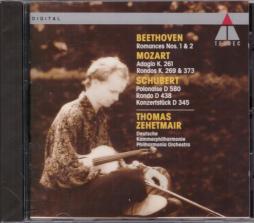 SCHUBERT BEETHOVEN MOZART WORKS FOR VIOLIN & ORCHESTRA  di Thomas Zehetmair (1961-) - CD