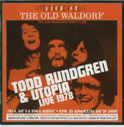 Live At The Old Waldorf di Todd Rundgren's Utopia - CD