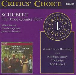 TROUT QUINTET D 667  di Schubert Franz (1797-1828)