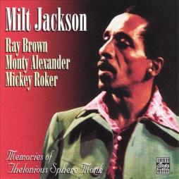 Memories Of Thelonious Sphere Monk di Milt Jackson - CD
