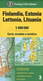 Finlandia, Estonia, Lettonia, Lituania 1:800.000. Carta Stradale E Turistica  di 2019 - libri