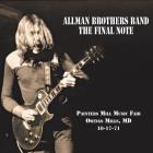 The Final Note  di Allman Brothers Band - CD