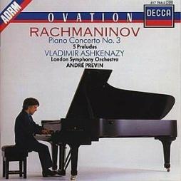 Piano Concerto 3 - 5 Preludes (Ashkenazy) di Rachmaninov Sergej Vasilevich (1873-1943) - CD