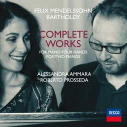 Complete Works For Piano Four Hands And Two Pianos. (Ammara, Prosseda) di Mendelssohn Felix (1809-1847) - CD