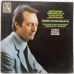 Sinfonie 6 F-dur Pastorale - Egmont Ouverture (Giulini) di Beethoven Ludwig Van (1770-1827) - LP