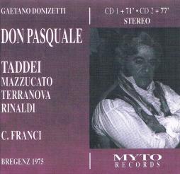 Don Pasquale (Taddei, Mazzucato, Terranova) di Donizetti Gaetano (1797-1848) - CD