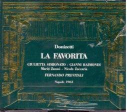 La Favorita (Simionato, Raimondi; Napoli 1963) di Donizetti Gaetano (1797-1848) - LP