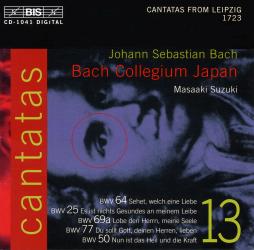 Cantatas BWV 64, 25, 69a, 77, 50 di Bach Johann Sebastian (1685-1750) - CD