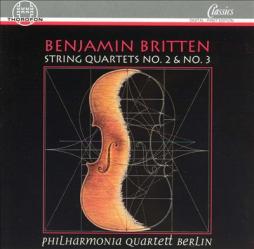 String Quartets 2-3 (Philarmonia Quartett Berlin) di Britten Benjamin (1913-1976) - CD