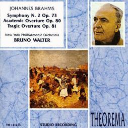 Sinfonia 2 - Academic Ouverture - Tragic Ouverture (Walter) di Brahms Johannes (1833-1897) - CD