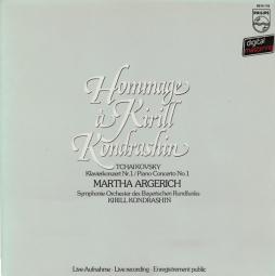 Hommage à Kirill Kondrashin: Tchaikovskij, Concerto Per Pianoforte 1 di Argerich Martha (1941- ) - LP