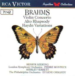 Concerto Per Violino - Rapsodia Per Contralto - Variazioni Su Un Tema Di Haydn (Ormandy) di Brahms Johannes (1833-1897) - LP