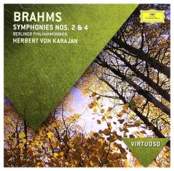 Sinfonie 2, 4 (Karajan) di Brahms Johannes (1833-1897) - LP