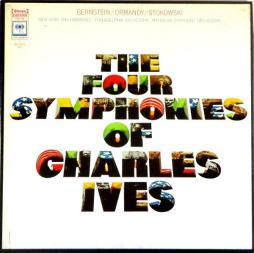 4 Sinfonie (Bernstein, Stokowski, Ormandy) di Ives Charles (1874-1954) - LP