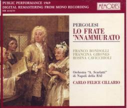 Lo Frate 'nnammurato (Cillario) di Pergolesi Giovan Battista (1710-1736) - CD Lo Frate 'nnammurato (Cillario) di Pergolesi Giovan Battista (1710-1736) - CD
