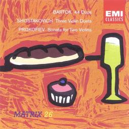 44 Duos - Tre Duetti Per Violino (Shostakovich) - Sonata Per Due Violini (Prokofiev) di Bartok Bela (1881-1945) - CD 44 Duos - Tre Duetti Per Violino (Shostakovich) - Sonata Per Due Violini (Prokofiev) di Bartok Bela (1881-1945) - CD