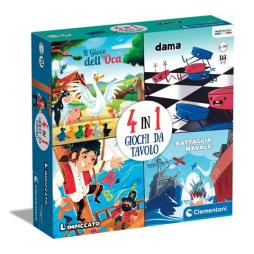 Clementoni Bord Games 4 Giochi In 1  di Aavv - libri