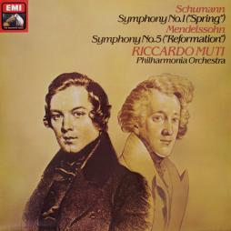 Schumann: Sinfonia N.1/ Mendelssohn: Sinfonia N. 5 (Muti) di Schumann Robert (1810-1856) - LP