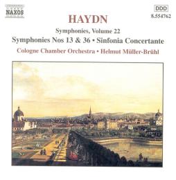 Sinfonie N. 13 & 36/ Sinfonia Concertante (Muller-Bruhl) di Haydn Franz Joseph (1732-1809) - CD