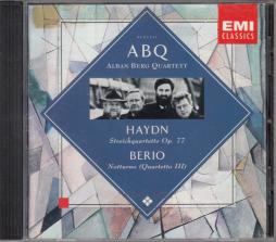Haydn: Quartetti D'Archi Op. 77/ Berio: Notturno  di Haydn Franz Joseph (1732-1809) - CD
