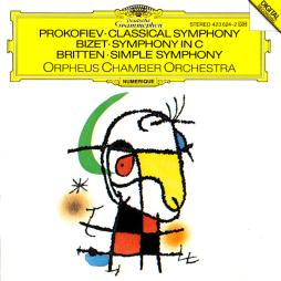 Sinfonia Classica (Prokofiev) - Sinfonia In Do (Bizet) - Simple Symphony (Britten) di Orpheus Chamber Orchestra - CD