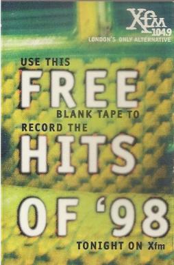 Free Hits Of 98 Blank Cassette . Cassette Tape di XFM - musicassette