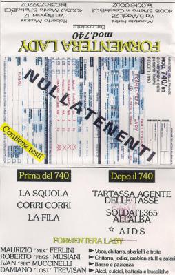 Mod. 740/91 Nullatenenti di Formentera Lady - musicassette