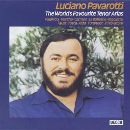 The World's Favourite Tenor Arias (Pagliacci, Martha, Carmen, La Boheme, Rigoletto, Faust, Tosca, Aida, Turandot, Il Trovatore) di Luciano Pavarotti (1935-2007) - CD