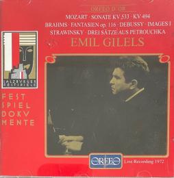 EMIL GILELS PIANO MOZART BRAHMS DEBUSSY STRAWINSKY di Gilels Emil (1916-1985) - cd