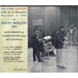 The Paris Concert Salle De La Mutualité November 4 1965 di Sonny Rollins - CD