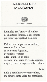 Mancanze  di Fo Alessandro - libri
