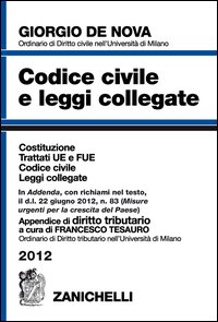 Codice_Civile_E_Leggi_Collegate_2012_+_Appendice_Di_Diritto_Tributario_-De_Nova_Giorgio_Tesauro_France