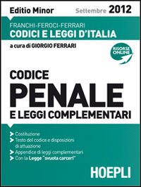 Codice_Penale_E_Leggi_Complementari_09/12_Ediz._Minor_-Aa.vv._Ferrari_G._(cur.)
