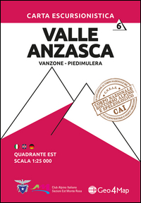 Mappa Valle Anzasca Vanzone Piedimulera  di Aa.vv. - libri