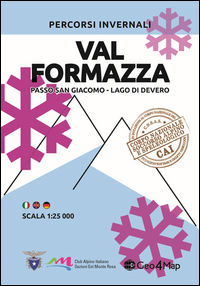 Carta Invernale Formazza Passo San Giacomo Lago Di Devero di Aa.vv. - libri Carta Invernale Formazza Passo San Giacomo Lago Di Devero di Aa.vv. - libri