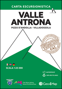 Mappa Valle Antrona. Scala 1:25.000. Ediz. Italiana, Inglese E Tedesca  di Aa.vv. - libri